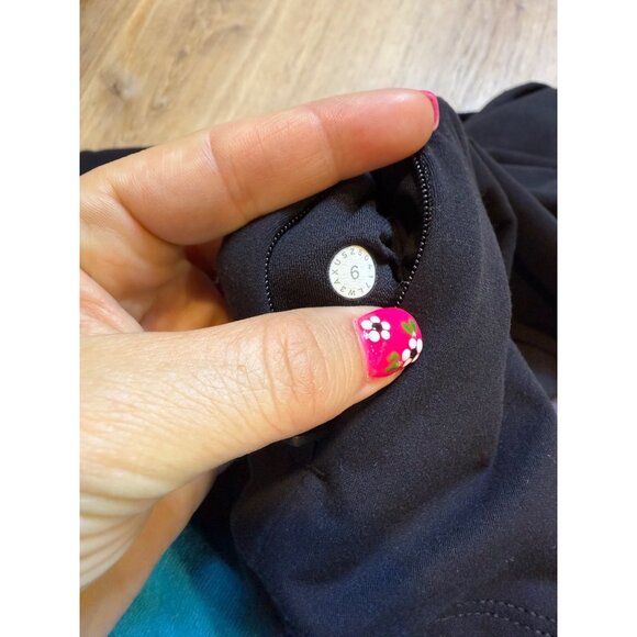 Lululemon Toasty Tech Black Long-Sleeve Half-Zip Pullover Shirt With Silver Acce - Picture 4 of 6